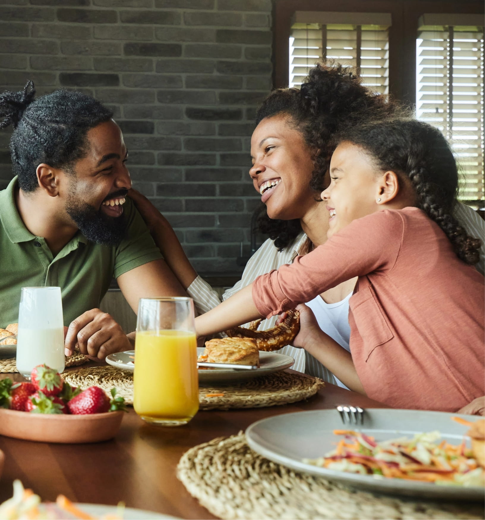family at the table